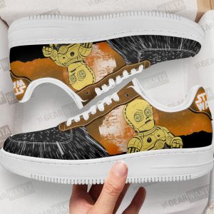 C-3PO Air Sneakers Custom Star Wars Shoes 1 - PerfectIvy