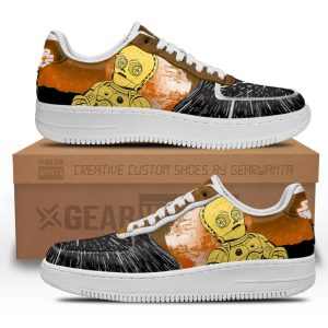 C-3PO Air Sneakers Custom Star Wars Shoes 2 - PerfectIvy