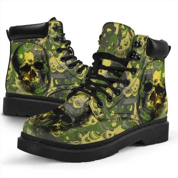 Camo Skull Boots Amazing Gift Idea-Gearsnkrs