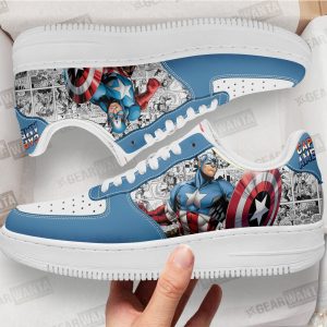 Captain America Air Sneakers Custom Comic Shoes 1 - PerfectIvy