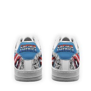 Captain America Air Sneakers Custom Comic Shoes 3 - Perfectivy
