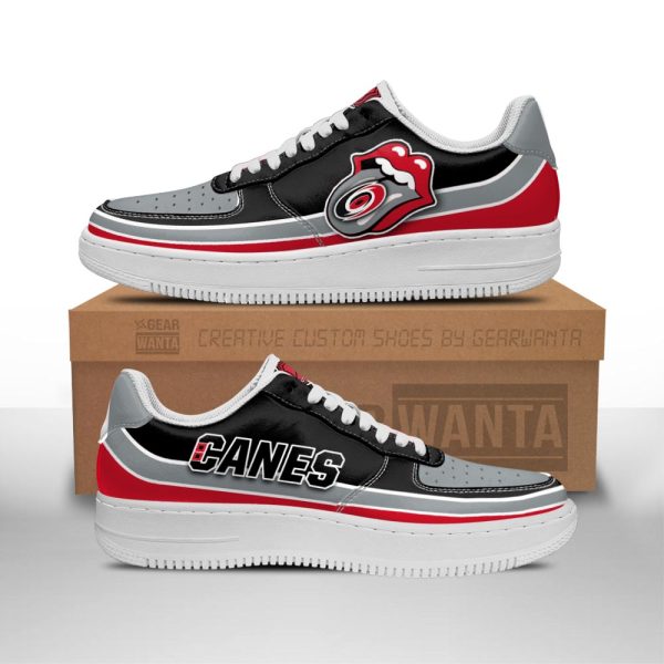 Carolina Hurricanes Air Sneakers Custom Force Shoes Sexy Lips For Fans-Gearsnkrs