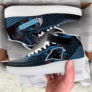 Carolina Panthers Sneakers Custom Air Mid Shoes For Fans-Gear Wanta