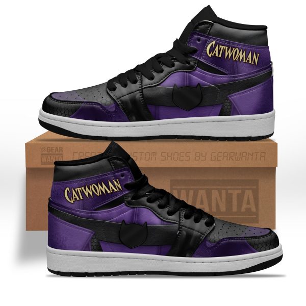 Catwoman J1 Shoes Custom Villains Sneakers-Gearsnkrs