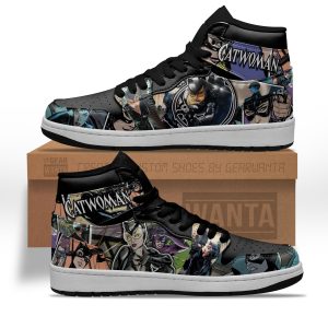 Catwoman J1 Shoes Custom Comic Sneakers 1 - PerfectIvy