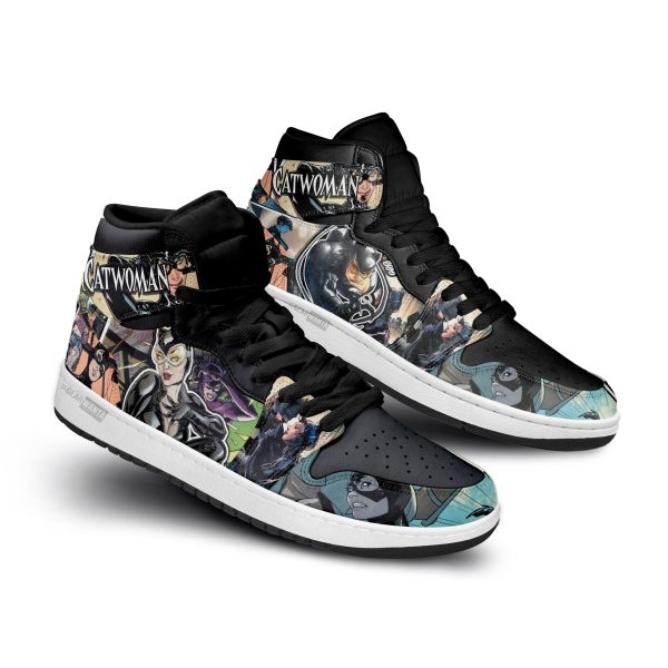 Catwoman J1 Shoes Custom Villains Sneakers-Gearsnkrs