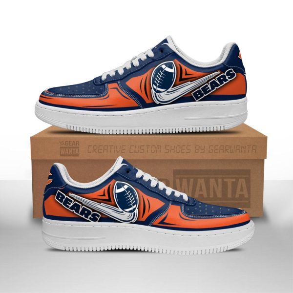 Chicago Bears Air Shoes Custom Naf Sneakers For Fans-Gearsnkrs