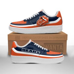 Chicago Bears Air Sneakers Custom Force Shoes Sexy Lips For Fans-Gear Wanta