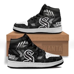 Chicago White Sox Football Team Kid Sneakers Custom For Kids 1 - PerfectIvy