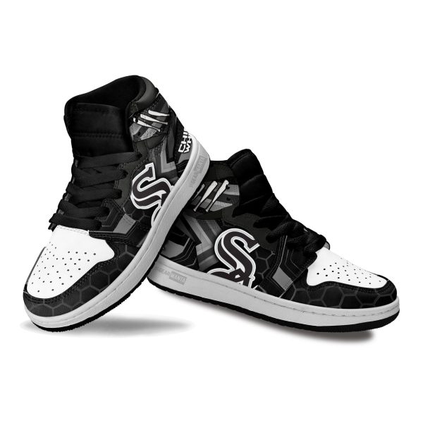 Chicago White Sox Football Team Kid Sneakers Custom For Kids 2 - Perfectivy