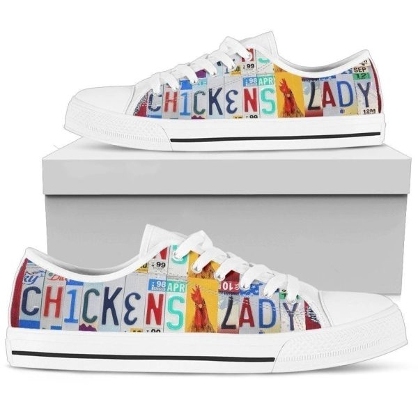 Chickens Lady Women'S Sneakers Style Farmer Girl Gift Nh08-Gearsnkrs