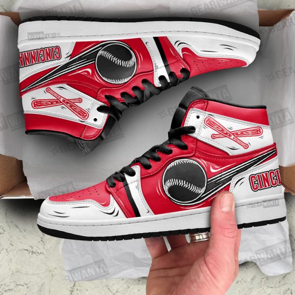 Cincinati Reds J1 Shoes Custom For Fans Sneakers Tt13-Gearsnkrs