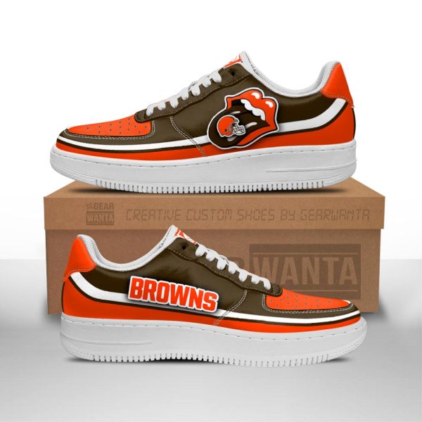 Cleveland Browns Air Sneakers Custom Force Shoes Sexy Lips For Fans-Gearsnkrs