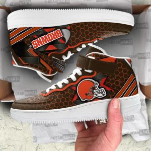 Cleveland Browns Sneakers Custom Air Mid Shoes For Fans-Gear Wanta