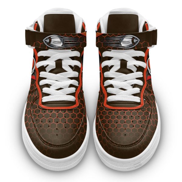 Cleveland Browns Sneakers Custom Air Mid Shoes For Fans-Gearsnkrs
