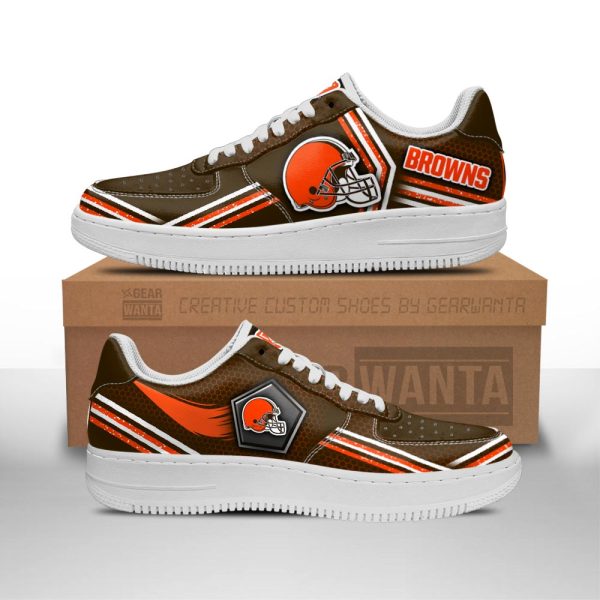 Cleveland Browns Air Sneakers Custom Force Shoes For Fans-Gearsnkrs