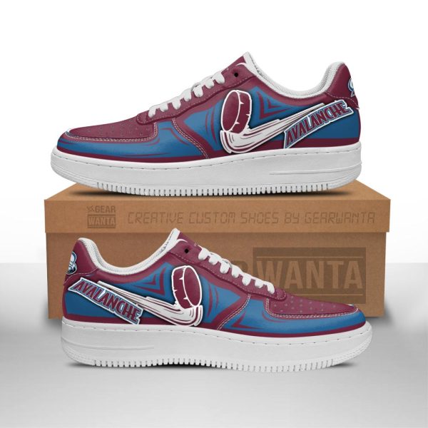 Colorado Avalanche Air Shoes Custom Naf Sneakers For Fans-Gearsnkrs