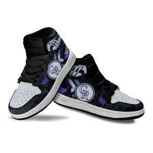 Colorado Rockies Football Team Kid Sneakers Custom For Kids 3 - Perfectivy