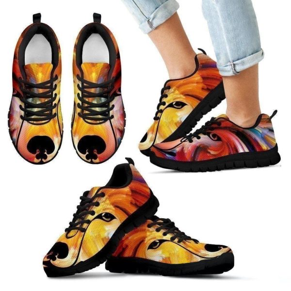Colorful Wolf Sneakers For Men Women Kid Wolf Lover-Gearsnkrs