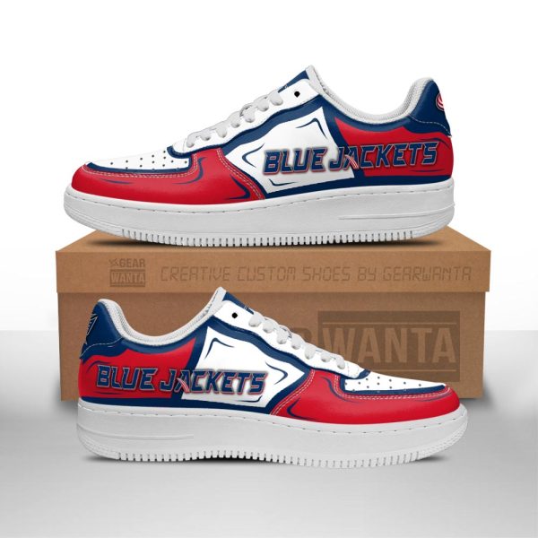 Columbus Blue Jackets Air Sneakers Custom Naf Shoes For Fan-Gearsnkrs