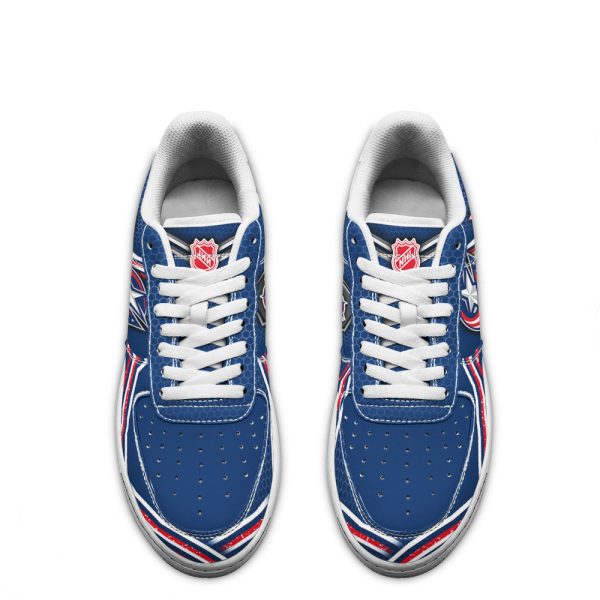 Columbus Blue Jackets Air Sneakers Custom Force Shoes For Fans-Gearsnkrs