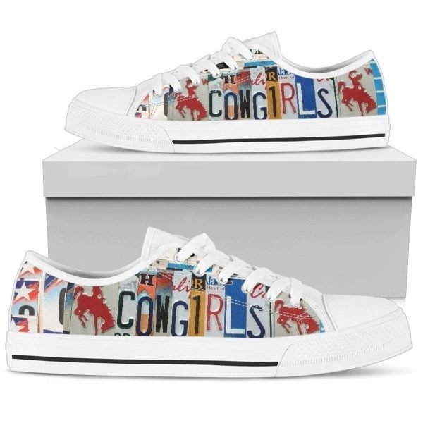 Cowgirls Women'S Sneakers Style Farm Girl Gift Nh08-Gearsnkrs