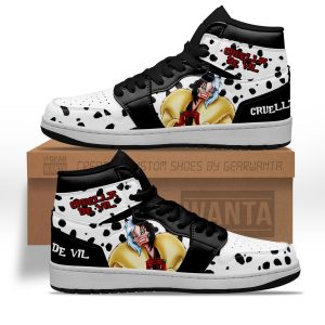 Cruella De Vil J1 Shoes Custom For Cartoon Fans Sneakers PT04 1 - PerfectIvy