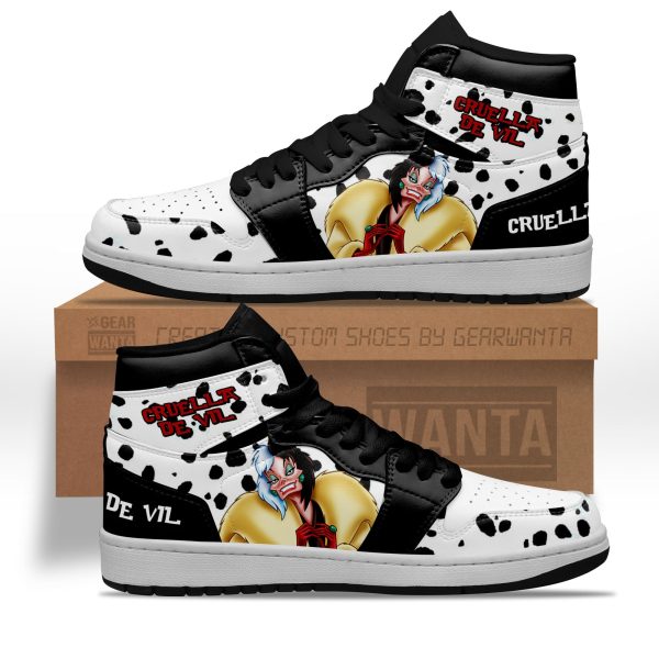 Cruella De Vil J1 Shoes Custom For Cartoon Fans Sneakers Pt04 1 - Perfectivy