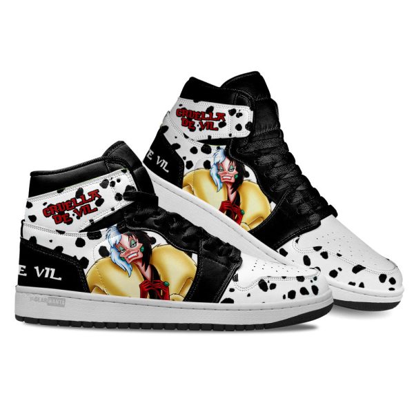 Cruella De Vil J1 Shoes Custom For Cartoon Fans Sneakers Pt04 3 - Perfectivy