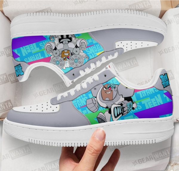 Cycborg Air Sneakers Custom Teen Titan Go Cartoon Shoes 1 - Perfectivy