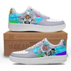 Cycborg Air Sneakers Custom Teen Titan Go Cartoon Shoes 2 - PerfectIvy