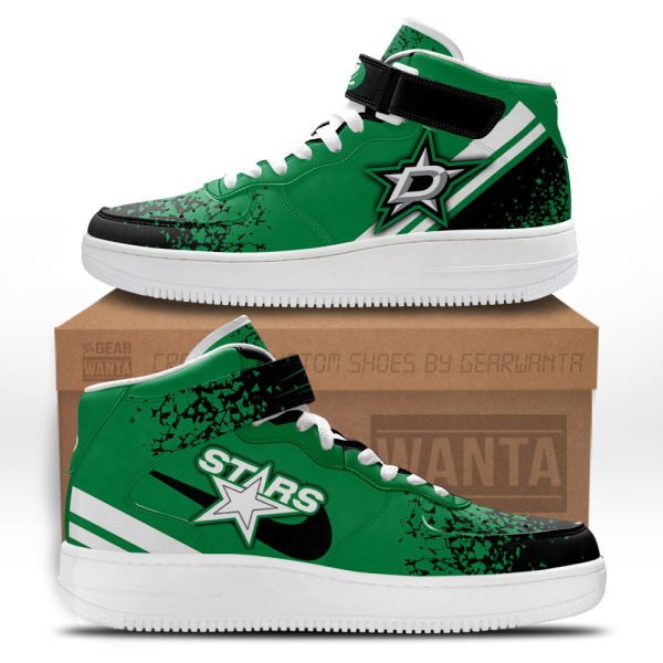 D Stars Air Mid Shoes Custom Hockey Sneakers Fans-Gearsnkrs