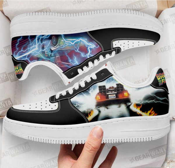 Dmc-12 Delorean Back To The Future Custom Air Sneakers Qd11 2 - Perfectivy