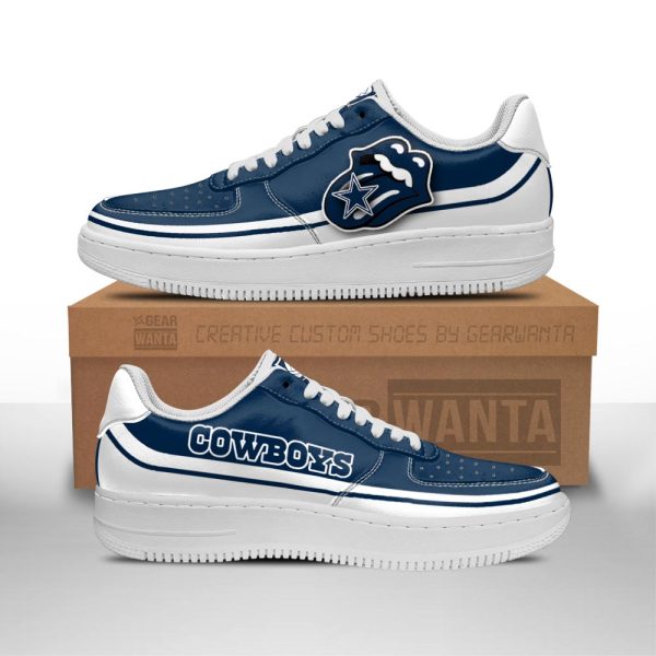 Dallas Cowboys Air Sneakers Custom Force Shoes Sexy Lips For Fans-Gearsnkrs