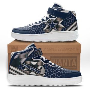 Dallas Cowboys Sneakers Custom Air Mid Shoes For Fans-Gear Wanta