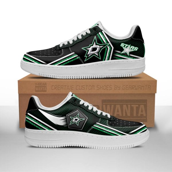 Dallas Stars Air Sneakers Custom Force Shoes For Fans-Gearsnkrs