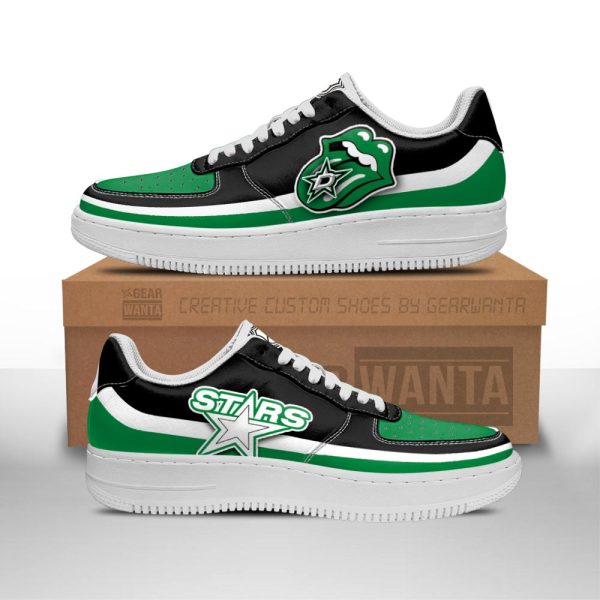 Dallas Stars Air Sneakers Custom Force Shoes Sexy Lips For Fans-Gearsnkrs