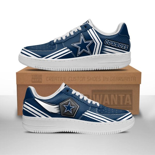 Dallas Cowboys Air Sneakers Custom Force Shoes For Fans-Gearsnkrs