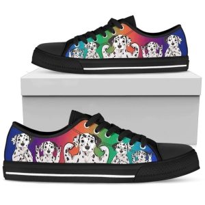 Dalmatian Dog Lover Women's Low Top Shoe Gift Idea NH09-Gear Wanta