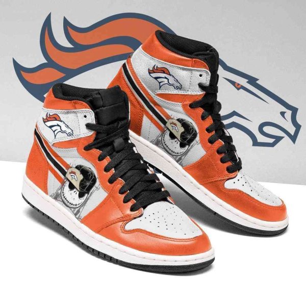 Denver Broncos Jack Skellington Custom Shoes Sneakers Spo-Gearsnkrs