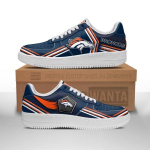 Denver Broncos Air Sneakers Custom Force Shoes For Fans-Gear Wanta