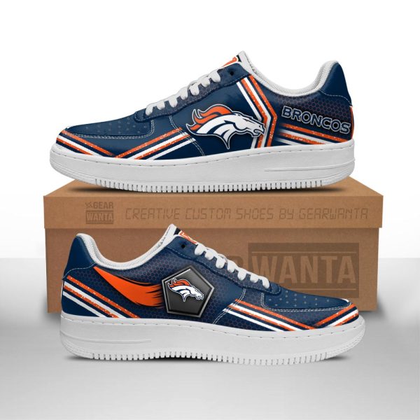 Denver Broncos Air Sneakers Custom Force Shoes For Fans-Gearsnkrs