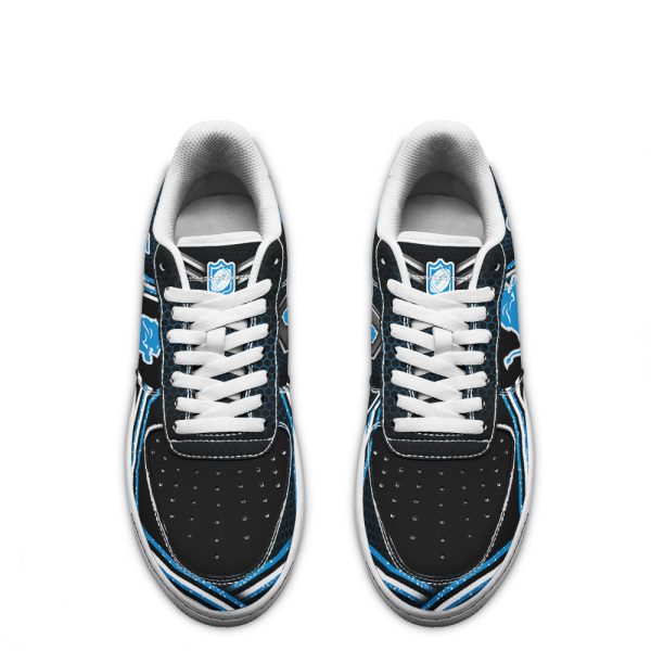 Detroit Lions Air Sneakers Custom Force Shoes For Fans-Gearsnkrs