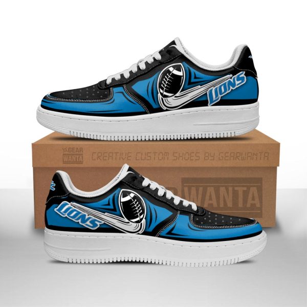 Detroit Lions Air Shoes Custom Naf Sneakers For Fans-Gearsnkrs