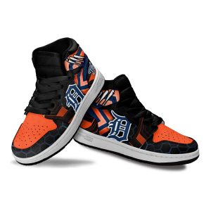 Detroit Tigers Football Team Kid Sneakers Custom For Kids 3 - Perfectivy