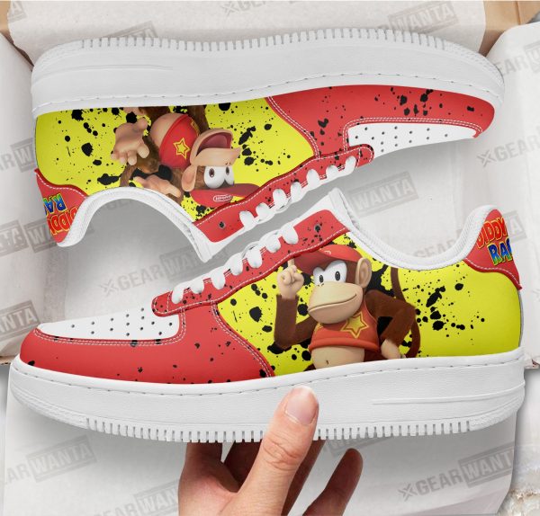 Diddy Kong Super Mario Air Sneakers Custom For Gamer Shoes 1 - Perfectivy