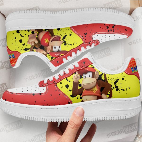 Diddy Kong Super Mario Air Sneakers Custom For Gamer Shoes 1 - PerfectIvy