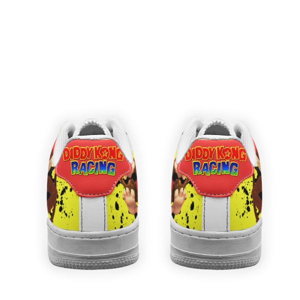 Diddy Kong Super Mario Air Sneakers Custom For Gamer Shoes 4 - Perfectivy