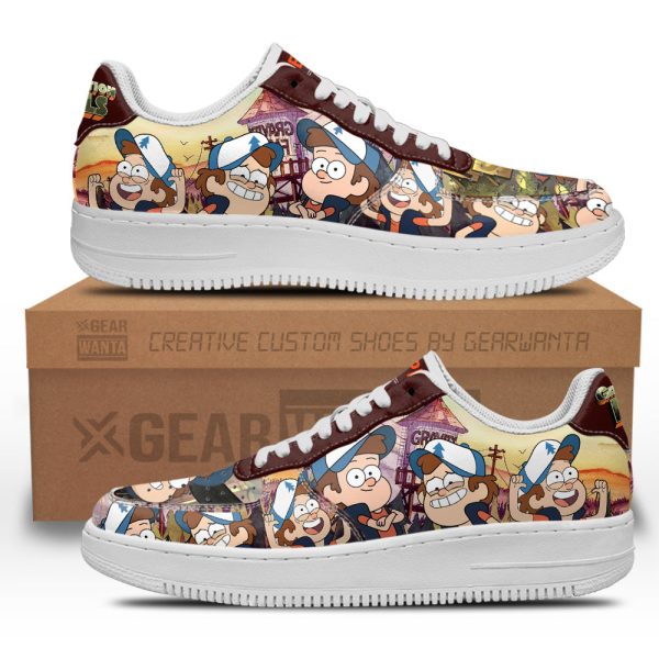 Dipper Pines Gravity Falls Air Sneakers Custom Cartoon Shoes 2 - Perfectivy