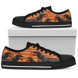 Doberman Dog Lover Women's Sneakers Low Top Shoes Gift Idea NH09-Gear Wanta